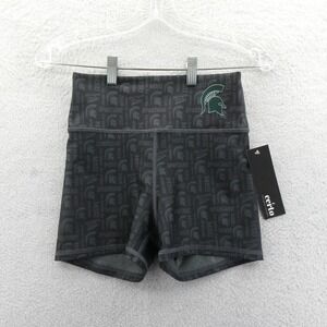 Certo Michigan State Spartans Shorts Womens Small MSU Gray Compression Athletic‎